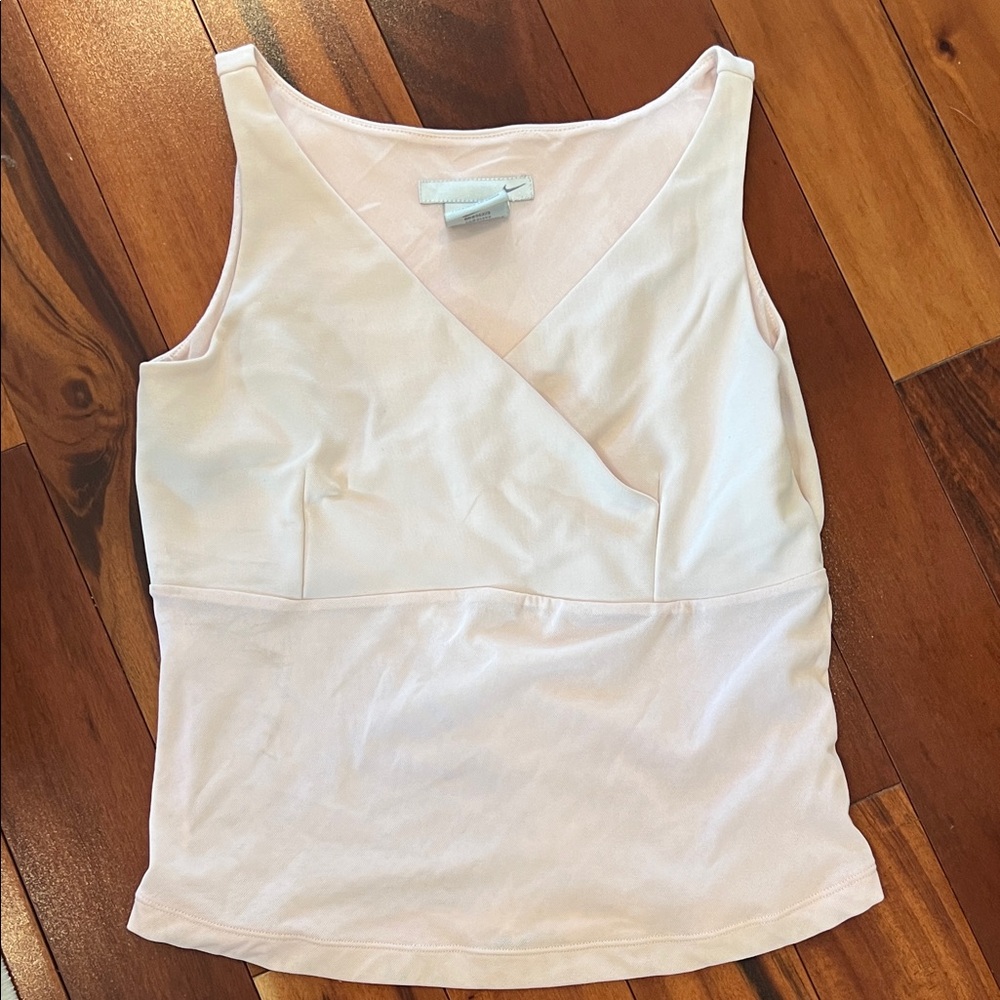 Nike Pale Pink V-Neck Tank Top